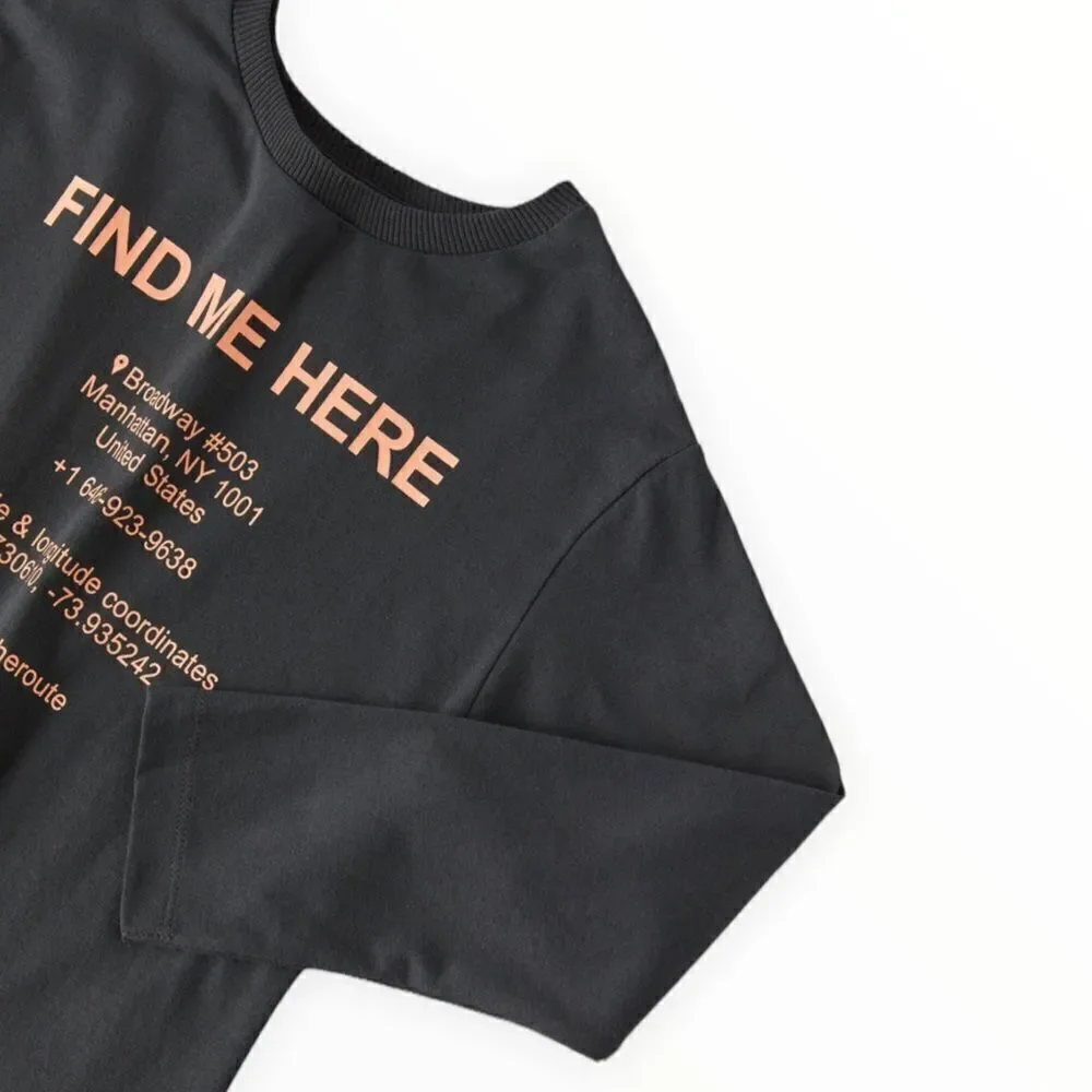 ZARA Kids | Gray | FIND ME HERE TEXT PRINT T-SHIRT